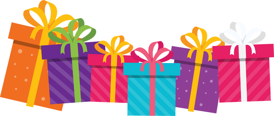 Happy Birthday Gift Box Illustration